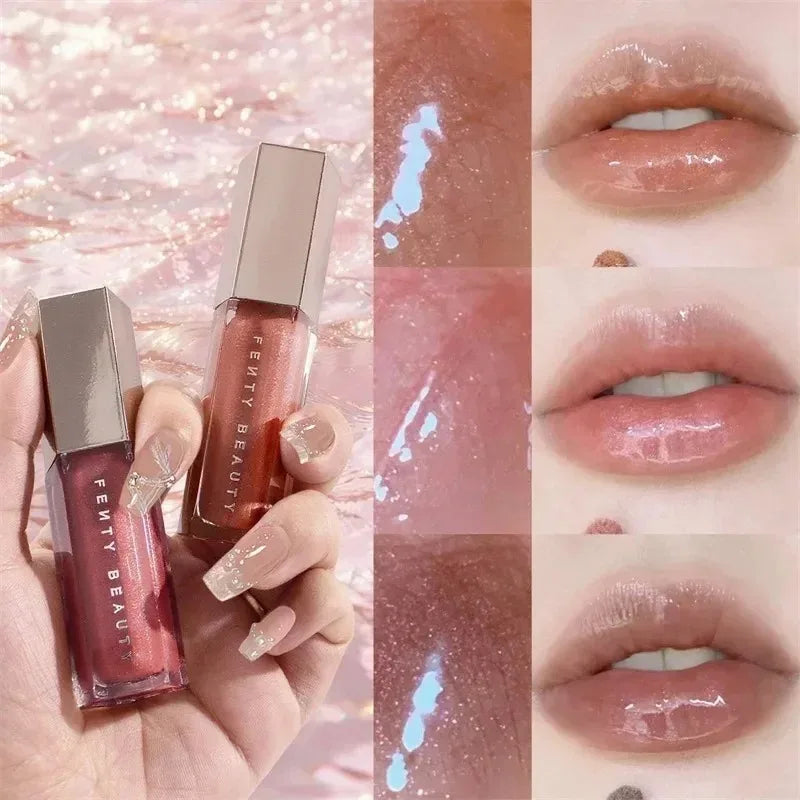 Fashionable and Fresh Fenty Beauty Lip Gloss Multi-color Shiny Transparent Liquid Lipstick Beginner Essential Lipstick Cosmetics