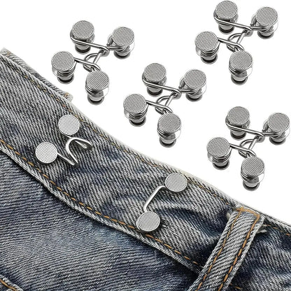 1/2/4 Pairs Jeans Button Tightener,Pant Waist Tightener, Button Pins for Jeans, Button for Jeans to Make Smaller Waist Tightener