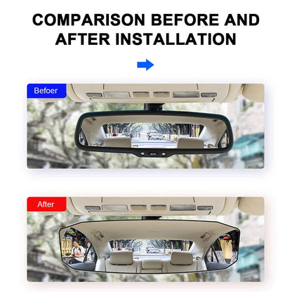 SEAMETAL Car Baby Mirrors Interior Rear View Mirror Wide Angle Convex Rearview Mirror Anti Glare Large Vision Auxiliary Monitor