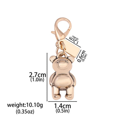Luxury Highend Cherry Butterfly Four-leaf Clover Love Bear Mouse Keychain Ladies Y2K Bag Pendant Car Accessories Gift Decoration