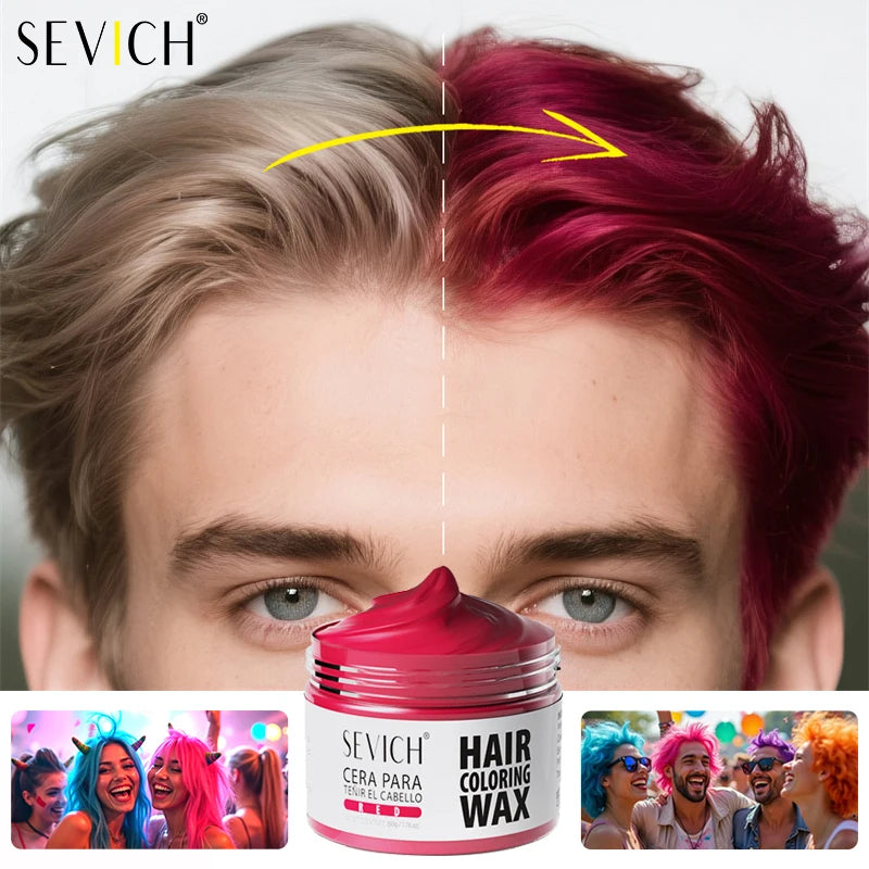 13 colors Halloween Hair Colour Wax 50g/120g DIY Temporary Dye Hair Mud Wax Hair Colour Cream For Daily Party Cosplay Men&Women