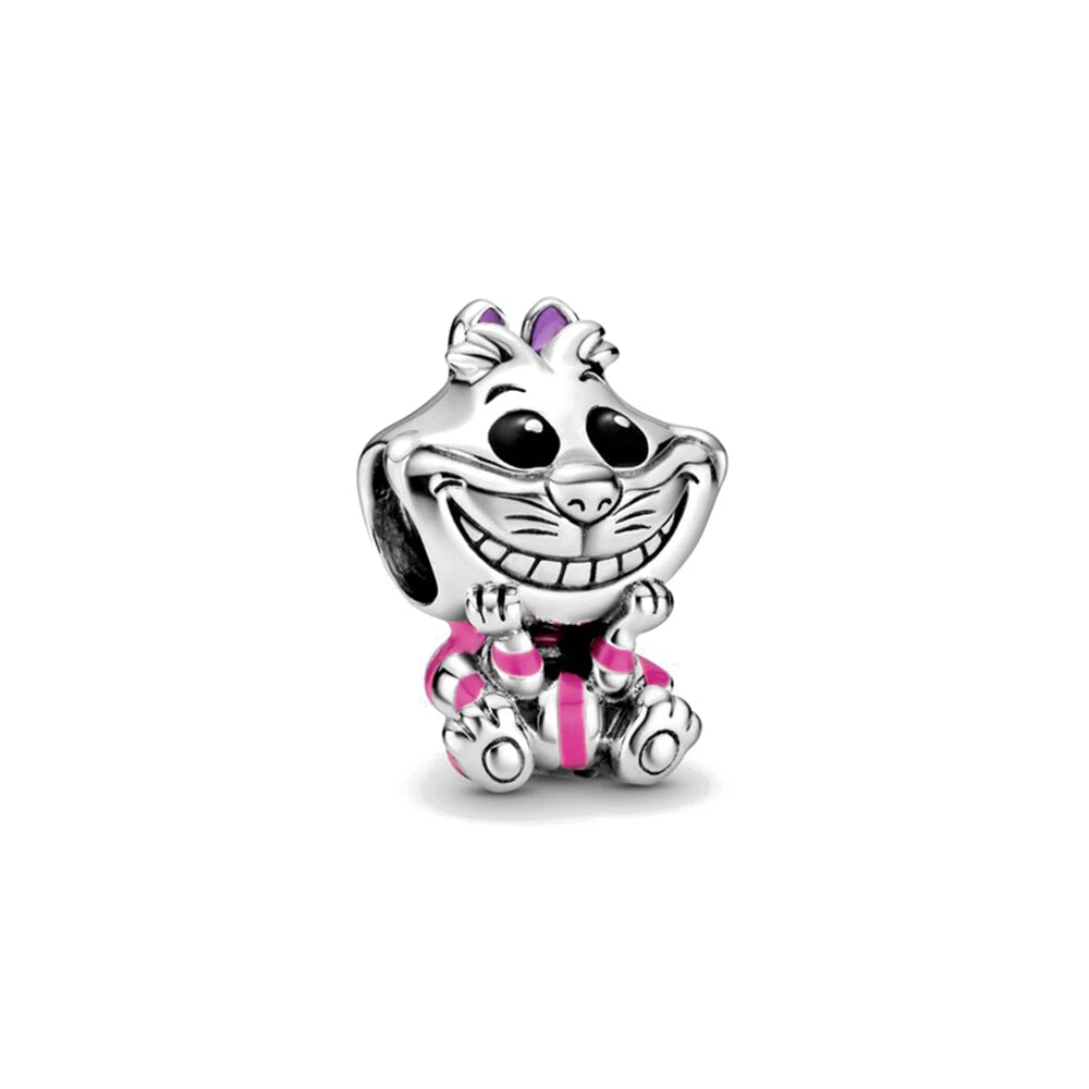 Hot Sell MINISO Disney 925 Sterling Silver Animals Mobilization Charms Beads Hot Original Bracelet DIY Jewelry Women Pendant