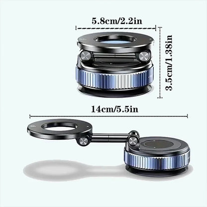 Car Bracket Vacuum Magnet Upgraded Version Multi-angles Adjustment Strong Magnetic Suck Foldable Car Navigation Phone Holder New