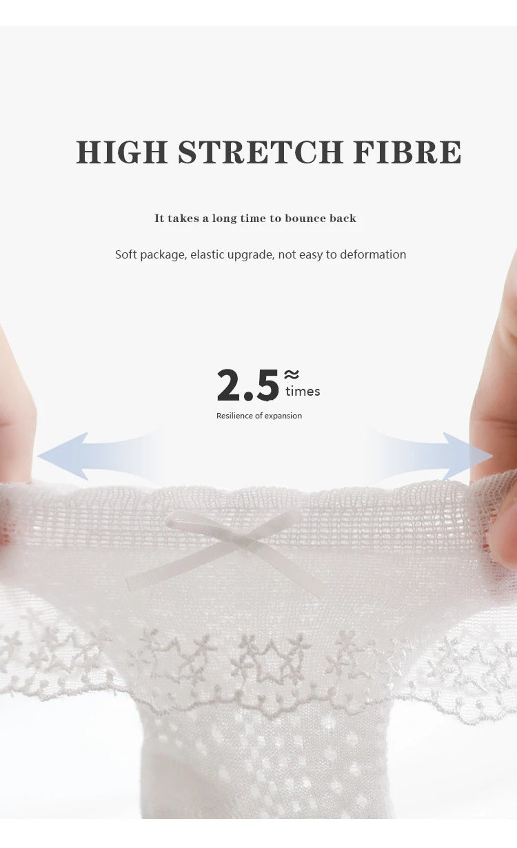 Baby Girls Socks Princess Lace Kids Socks Summer Thin Mesh  Children Cotton Socks Boneless Newborn Tube Socks For 0-8Y