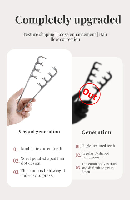 1pcs Professional Volumizing Hair Comb for Fluffy Texture Styling Wide Tooth Detangling for Salon Home Use Styling Accessories