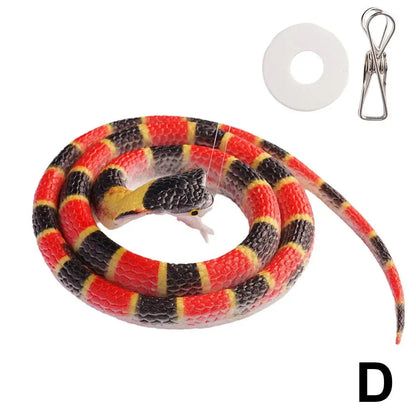 70cm Fake Large Rubber Snake With Line Simulation Prank Toy Realistic Lifelike Scare Prank Gag Gift Joke Toys For Kids Y2W4