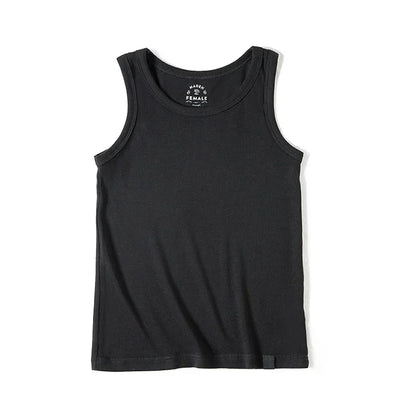 Maden Summer Sleeveless Knitted Tank Tops for Women Solid Color Casual Sports Vest Slim Fit Female Outer Wear Tops