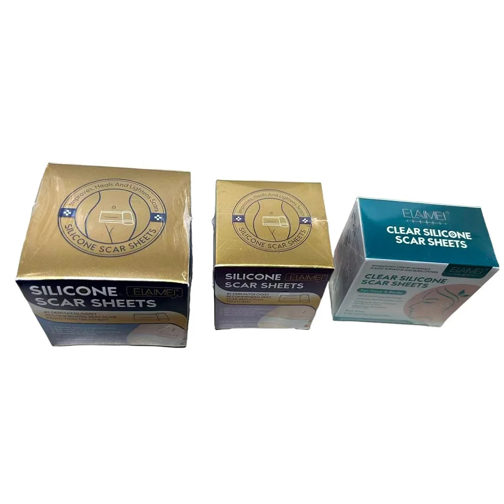 1 Roll Invisible Silicone Scar Sheets Self-Adhesive Scar Cover Tape Skin Care Strips Transparent Color