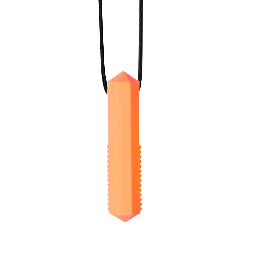 1pcs Silicone Teether Kids Chew Necklace Sensory Chewy Pendant Oral Motor Toys Therapy Tools for Autism ADHD chidren's goods