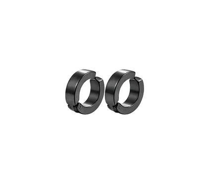 1-5 pairs of fashionable men's punk cross pendants stainless steel earless magnet earrings set