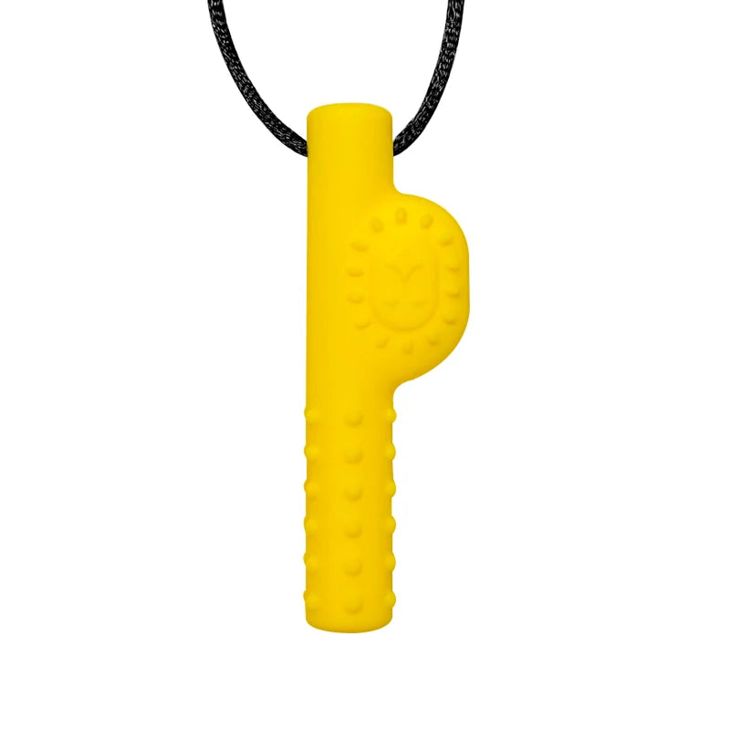 1pcs silicone teether children building block chewing necklace sensory chewing molar pendant oral motor toy for ADHD boy gift