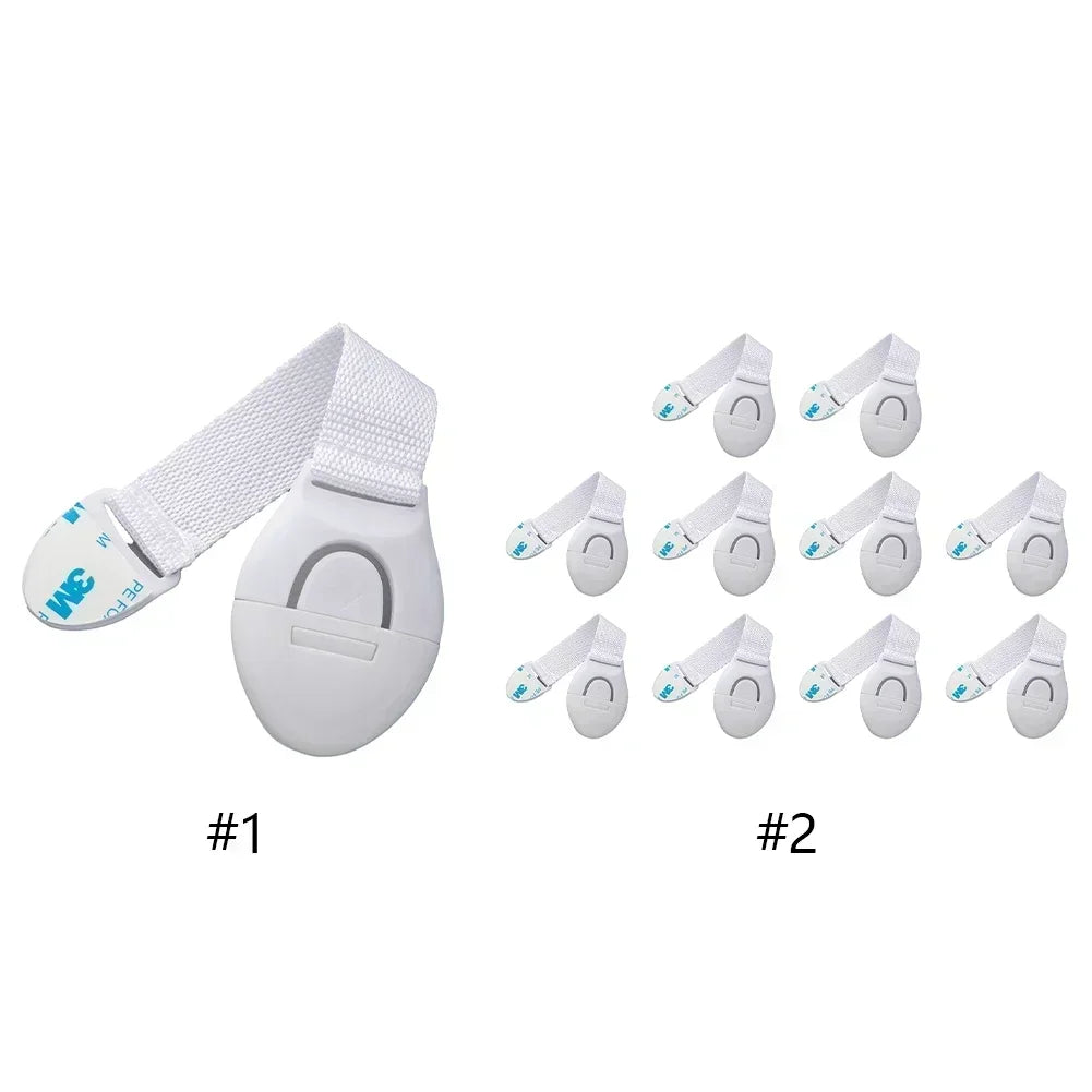 Child Safety Cabinet Lock Kids Security Protection Drawer Door Cabinet Lock Plastic Protection Baby Safety Door Lock