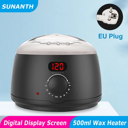 500ml Big Size Wax Heater Machine for Hair Removal Wax Beans Warmer with Digital Display Screen Depilatory Wax-melting Pot