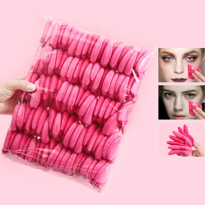 2Pcs/100Pcs  Triangle Powder Puff For Loose Powder Liquid Cosmetic Soft Plush Powder Puff Makeup Foundation Puff Makeup Tool