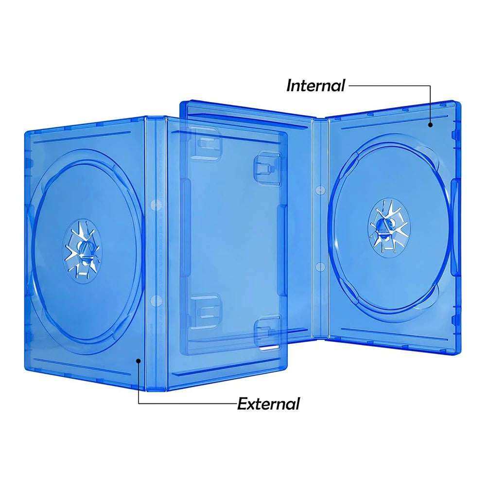 Blue Replacement Game Cases OEM Box for PS5 PS4 Pro Slim CD Discs Storage Bracket Box Upgrade Version