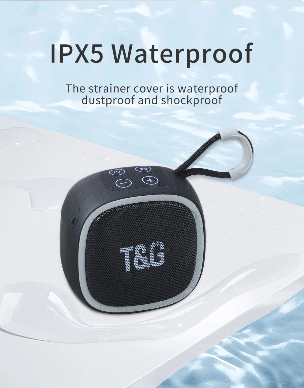 Bluetooth Speaker TG659 Mini Portable Wireless Powerful Speakers TWS BT 5.3 Sound Box HIFI Loudspeaker Supports TF Card Radio