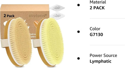 Dry Body Brushes, Exfoliating Body Scrubbers, Natural Bristles for Dry Skin, Improve Circulation, Stop Ingrown Hairs