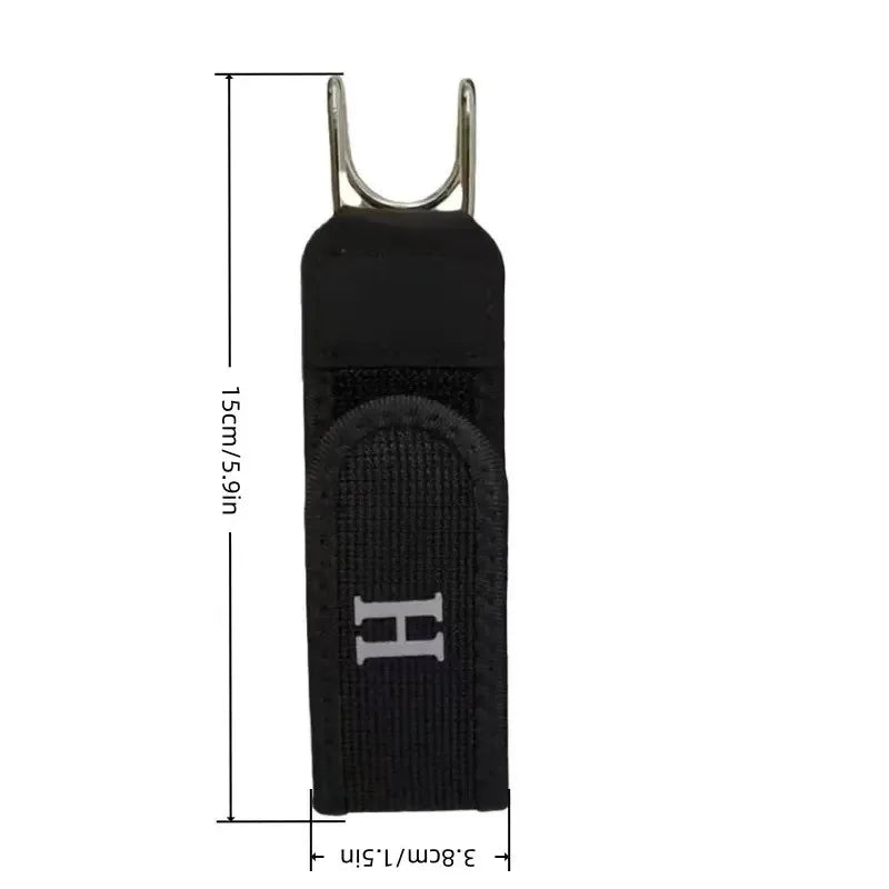 Adjustable Elastic Waistband Buckle with Magic Tape & Metal Hooks