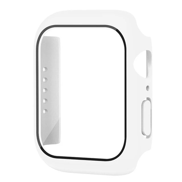 Glass+Cover For Apple Watch case 11 10 9 8 7 6 SE 5 Accessorie Screen Protector iwatch series 46mm 42mm 49mm 44mm 40mm 41mm 45mm