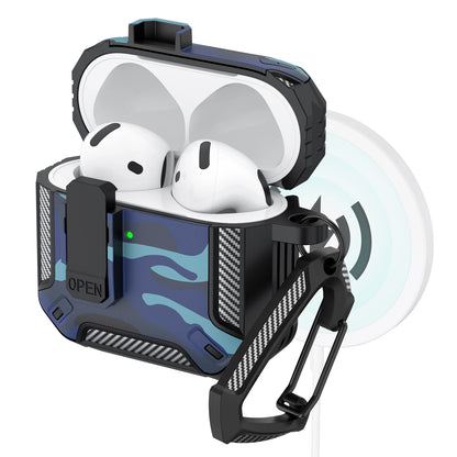 Upgraded Security Lock Case With Hook For AirPods 4 Cover 360 Degree Full Protective Shell For Apple AirPods 4 Earphone Cases
