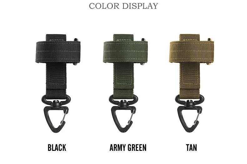 Multi-purpose Nylon Gloves Hook Work Gloves Safety Clip Outdoor Tactical Climbing Rope Camping Hanging Buck Outdoor Camping