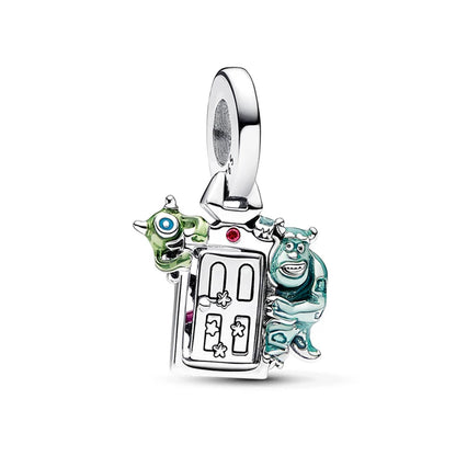 Hot Sell MINISO Disney 925 Sterling Silver Animals Mobilization Charms Beads Hot Original Bracelet DIY Jewelry Women Pendant