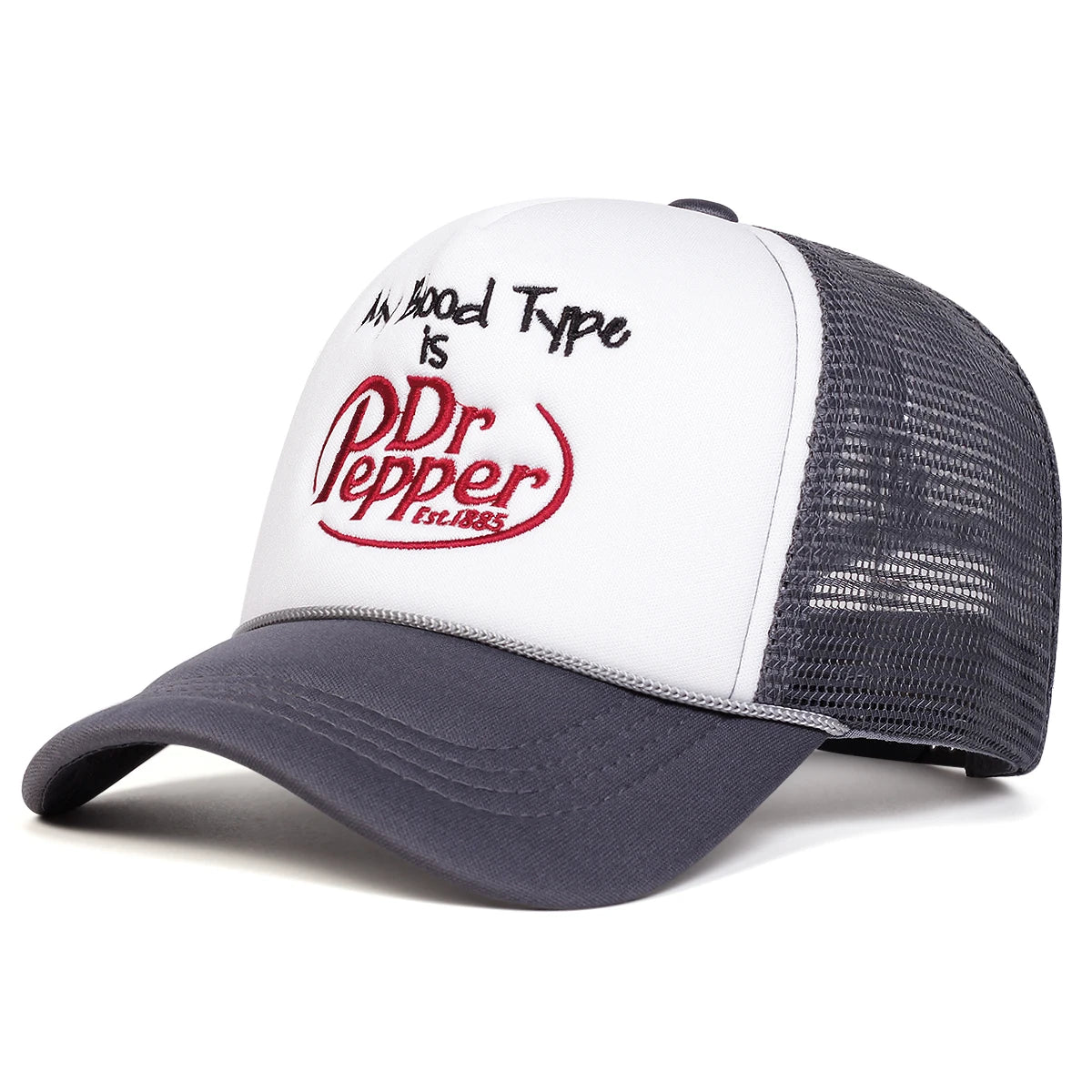 Unisex Dr Prpper Letter Embroidery Baseball Net Caps Spring and Summer Outdoor Adjustable Casual Hats Hip Hop Hat Sunscreen Hat