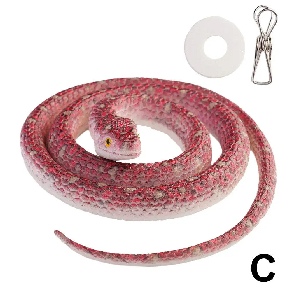 70cm Fake Large Rubber Snake With Line Simulation Prank Toy Realistic Lifelike Scare Prank Gag Gift Joke Toys For Kids Y2W4