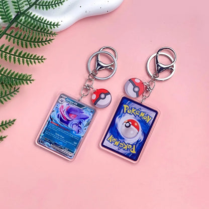 1/43Pcs Pokémon Pikachu Bulbasaur Gold Saint Acrylic Keychain Backpack Pendant Bag Charms Accessories Decoration Holiday Gifts