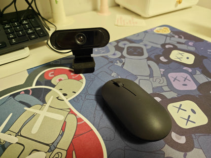 Webcam with Microphone, USB Computer Camera for Video Calls, Zoom, Teams, Streaming, Plug and Play for PC, Mac