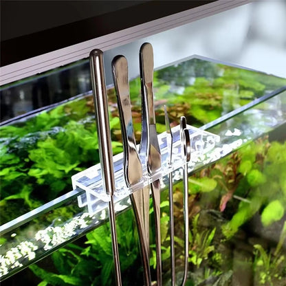 1PCS Aquarium Plant Tools Storage Rack Acrylic Fish Tank Water Grass Cleaning Tool Holder Holder for Tweezer Scraper Scissor