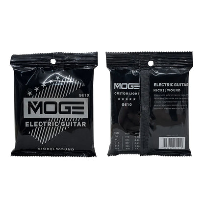 MOGE Hexagonal Carbon Steel Electric Guitar Strings Nickel Alloy Super Light Tension Accessories