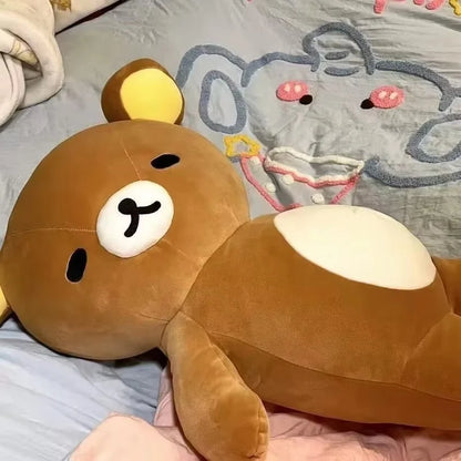 Rilakkuma Extra Soft Oversized Plush Toy Long Body Pillow Sofa Cushion Sleep Companion For Lazy Leisure Cute Stuffed Doll Gift