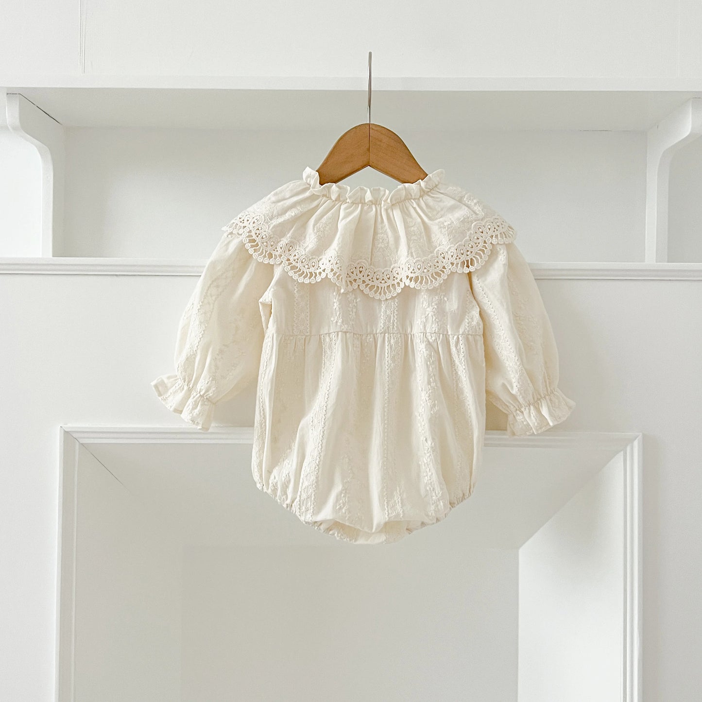 0-2Yrs Newborn Bodysuit Spring Autumn Clothes Baby Romper Lapel Collar Princess Bow Romper Long Sleeves Infant Girl Jumpsuit