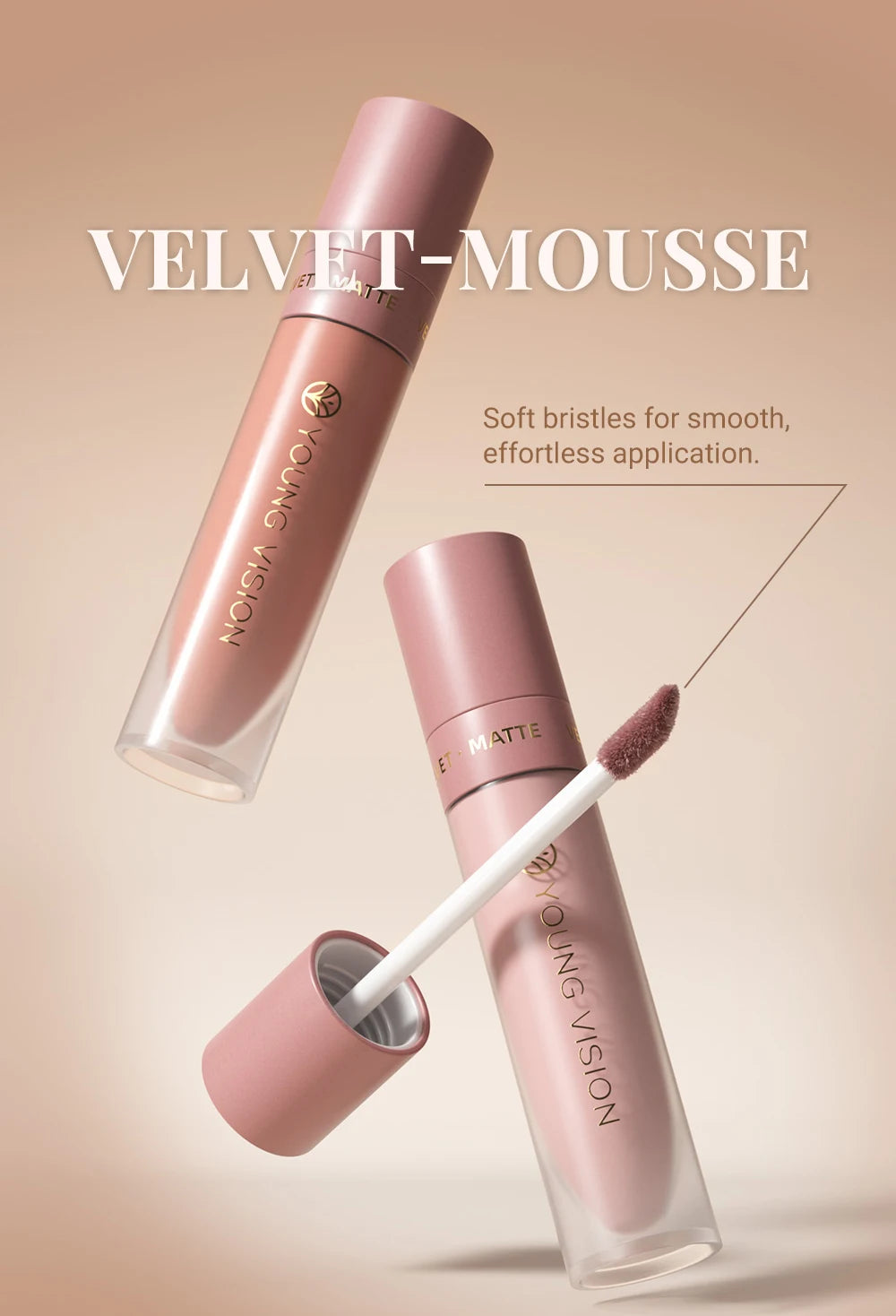 8 Color Nude Brown Matte Liquid Lipstick Velvet Sexy Dark Red Lip Glaze Non-stick Cup Not Easy To Fade Lip Gloss Lipstick Makeup