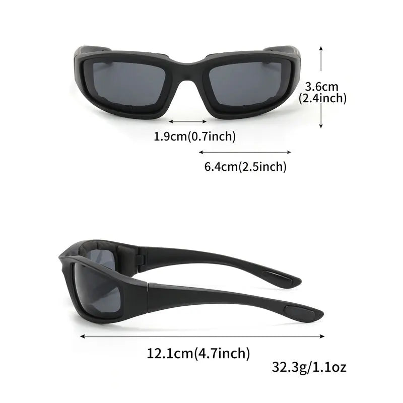 Outdoor Cycling Glasses, Eye Protection, Skiing Glasses, Cs Tactical Sunglasses, Sports Sponge Sunglasses Effectively Block 1pc