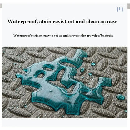 1-16PCS 30*30cm  Sports Gym Protection EVA Leaf Grain Floor Mats Yoga Fitness Non-Slip Splicing Rugs Thicken Shock Room Workout