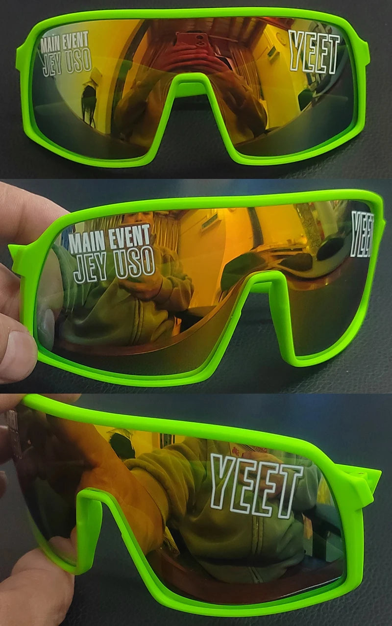Jey Uso YEET Sunglasses Sports Shades MAIN EVENT Blue Glasses Bloodline USOS RARE Colors Motorcycle Glasses