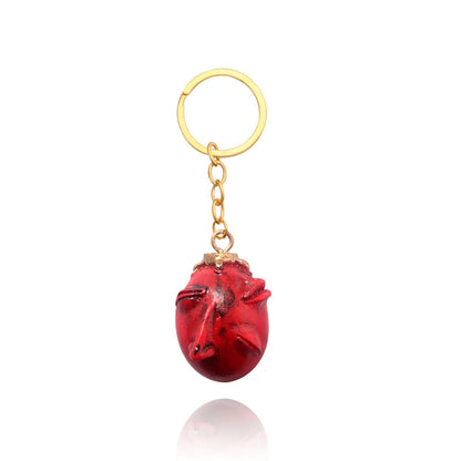 Fashing Popular anime Red Elliptical three-dimensional pendant Necklace Egg Of King Cosplay  Arc Resin Pendant Accessories Gift