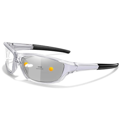 Photochromic Cycling Sunglasses Men Outdoor Sports Tactical Camouflage Goggles Vintage Driving Riding Fishing Windproof
