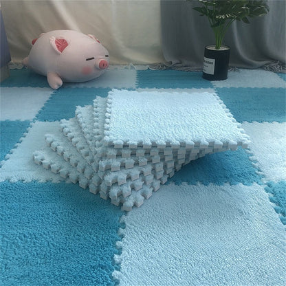 Soft Plush  Baby Play Mat EVA Foam Children's Carpet Interlocking Exercise Tiles Floor Carpet And Rug for Kids Pad 30*30 CM