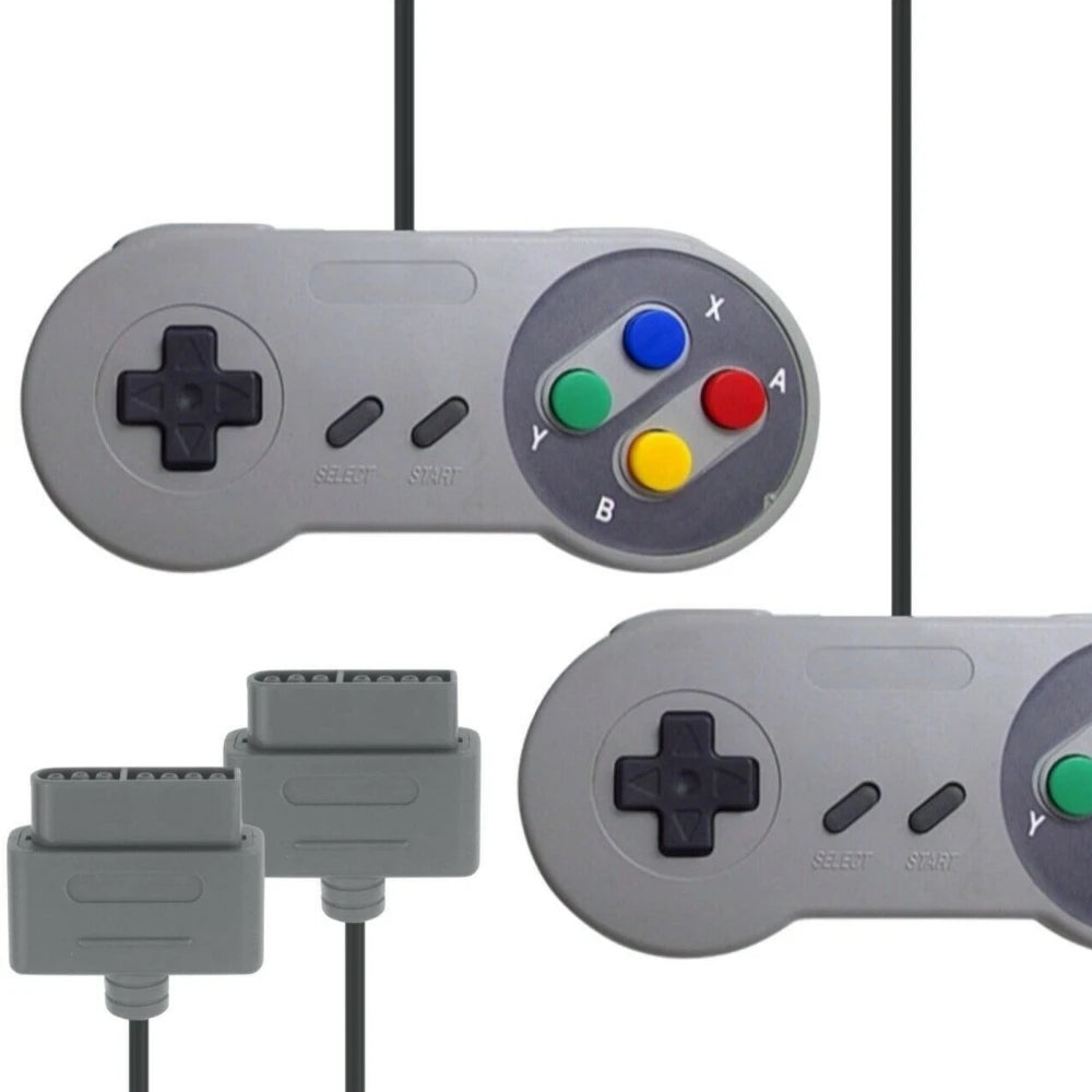 Replacement Gamepads For SNES For SFC 16 bit Video Game Console Handle Purple Colorful Buttons Controller Joystick Accessories