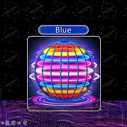 LED Colorful Flying Ball Automatic Boomerang Hover Orb, Gyroscopic Anti-Gravity Black Tech Magic Flying Toys for Children Gifts