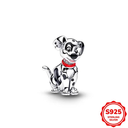 Charms plata de ley Disney Stitch Mickey and Minnie Pendant Beads Fits 3mm Bracelet Necklace For Women Luxury DIY Fine Jewelry