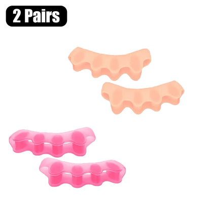 Toe Separators Doctor Recommended Correct Foot and Bunion Pain,Plantar Fasciitis Toe Straightener to Improve Functional Mobility