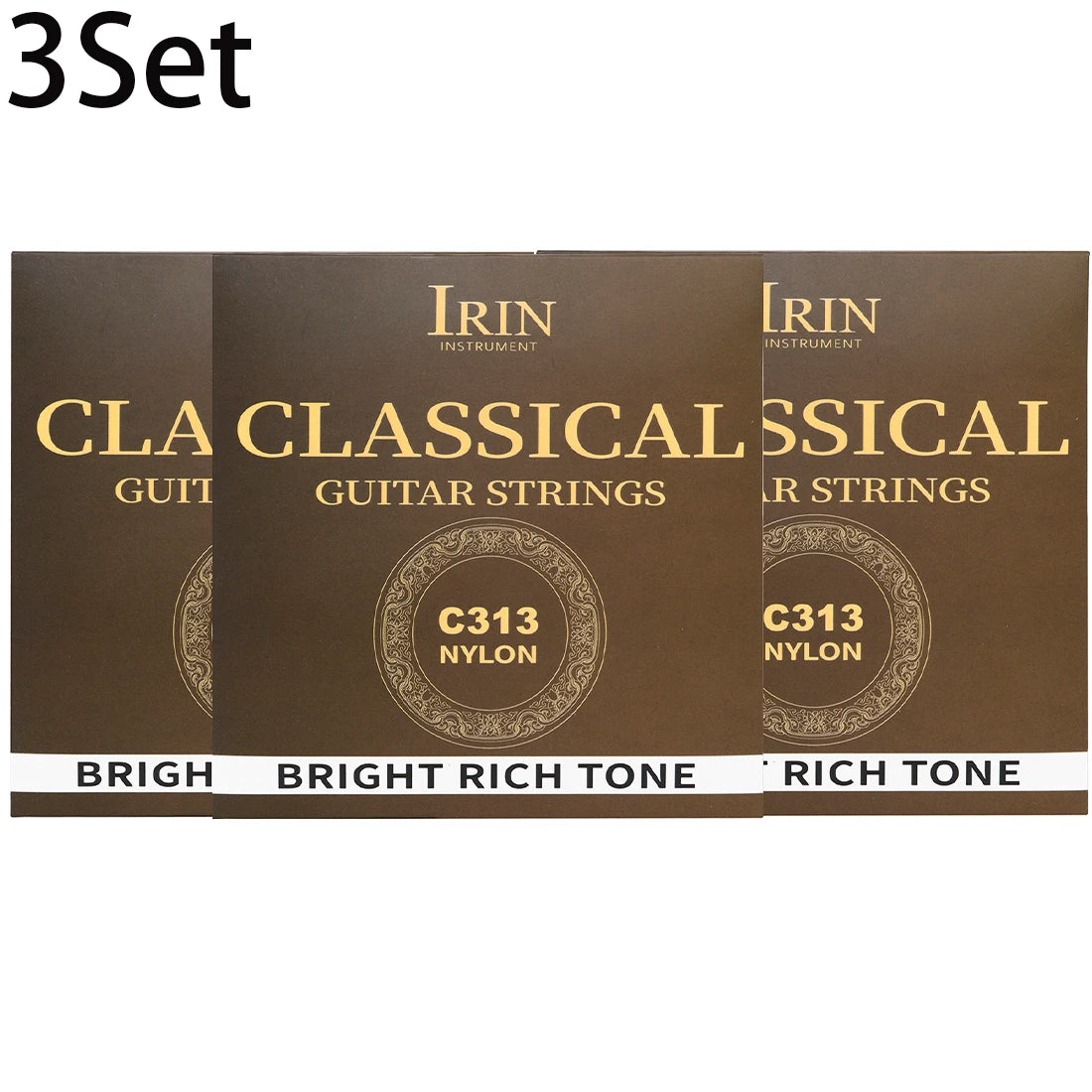 6 Pcs Strings Classical Guitar Strings Black Clear Nylon Guitarra Strings Sliver Plated Copper Wound String Guitar Accessories