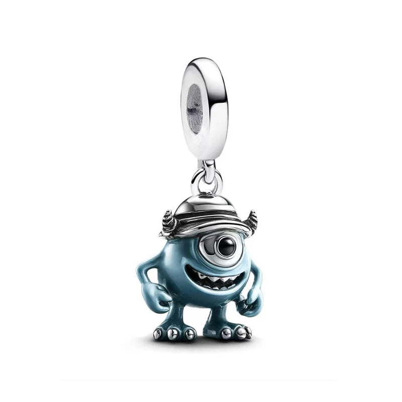 Disney Toy Story Monsters, Inc.Charm Beads Pendant Fit Original Snake Silver Bracelet Necklace Beads For Diy Jewelry Women Gift