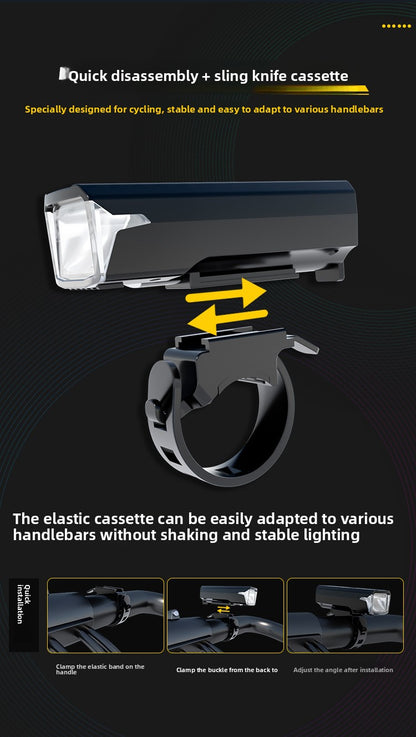 Bicycle lights, bike lights, cycling lights, TYPE-C charging digital display, high brightness, road bike sensing, night riding